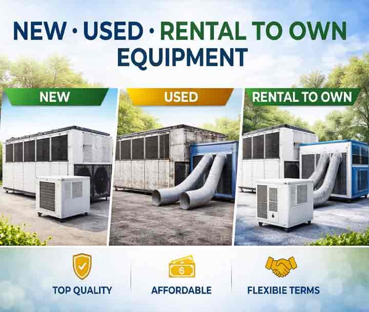 new used rental to own equipment