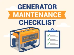 Generator Maintenance Checklist for UAE Businesses